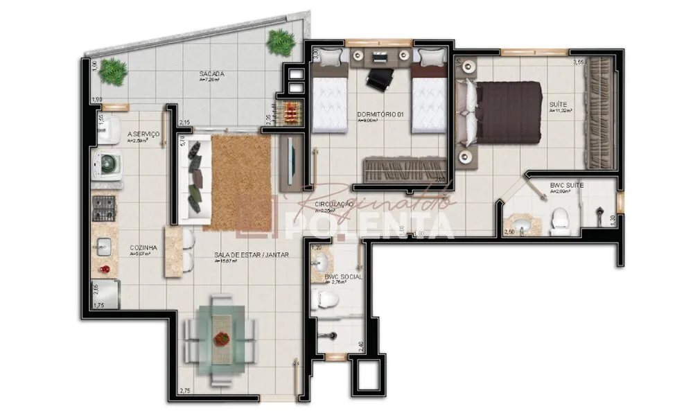 Apartamento, 2 quartos, 69 m² - Foto 8