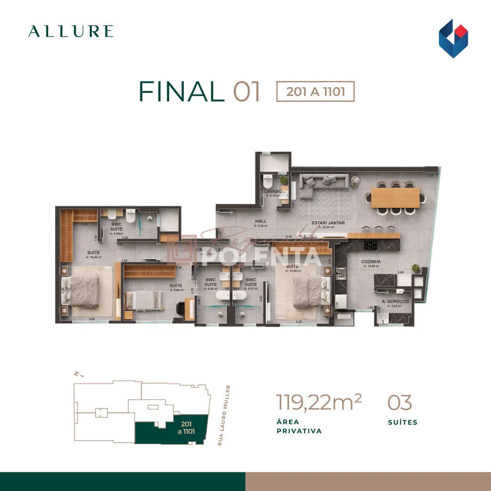 Apartamento, 3 quartos, 105 m² - Foto 13
