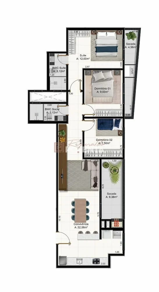 Apartamento, 3 quartos, 95 m² - Foto 9
