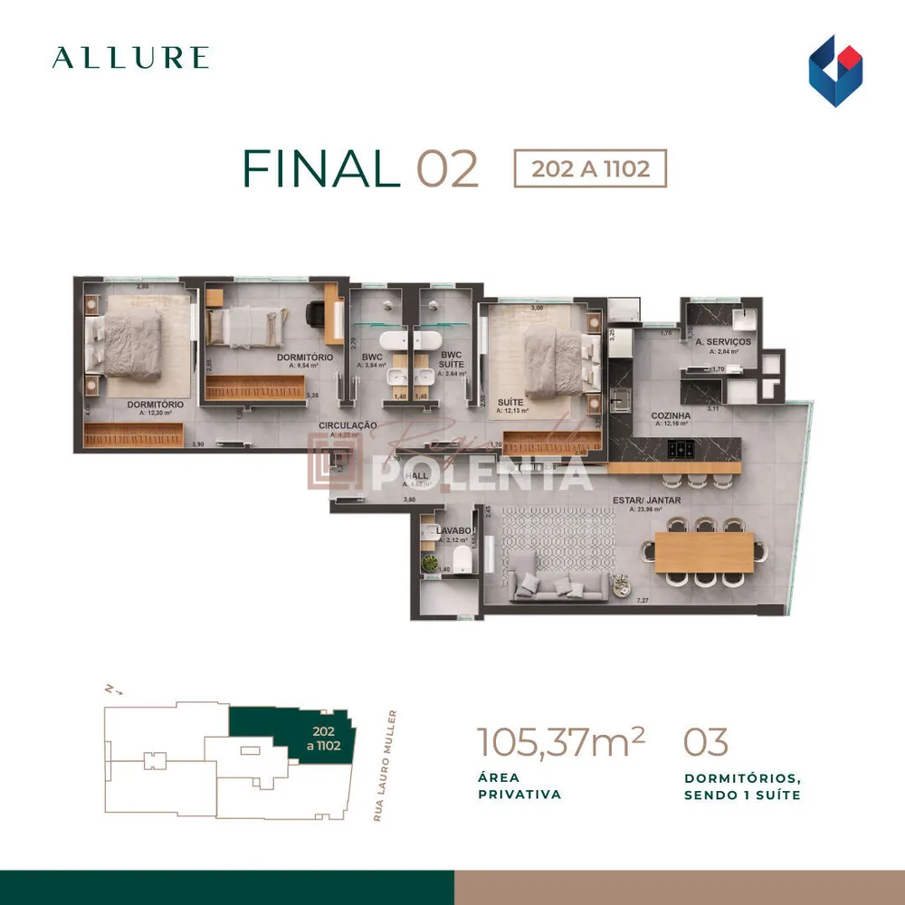 Apartamento, 3 quartos, 111 m² - Foto 14