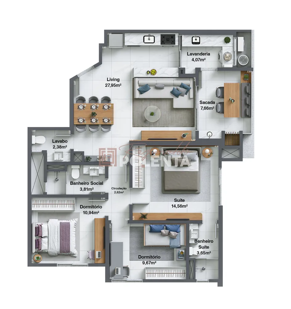 Apartamento, 3 quartos, 102 m² - Foto 15