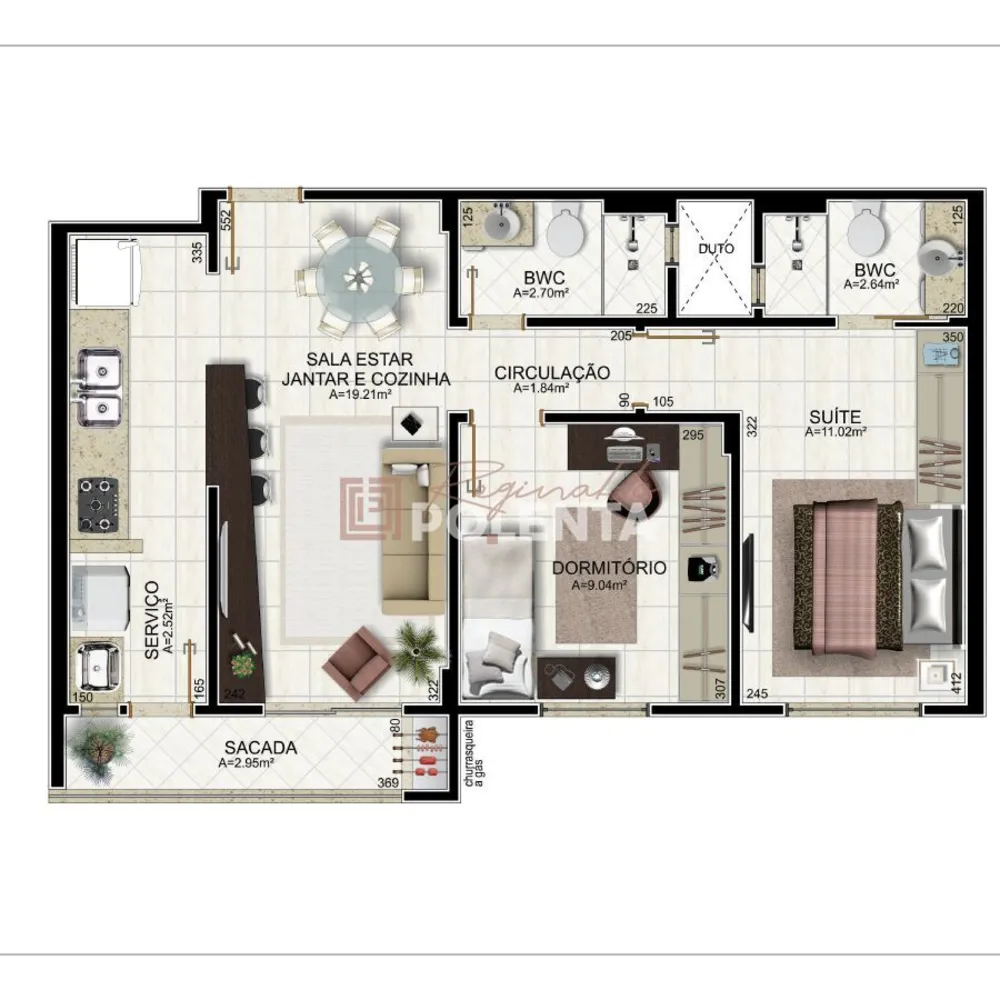Apartamento, 3 quartos, 74 m² - Foto 12