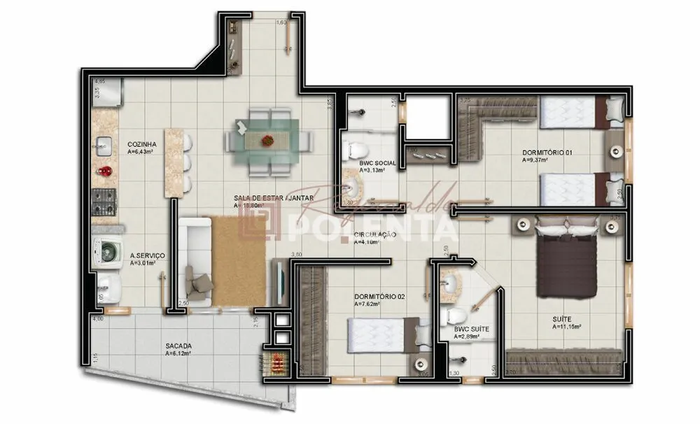 Apartamento, 3 quartos, 85 m² - Foto 2