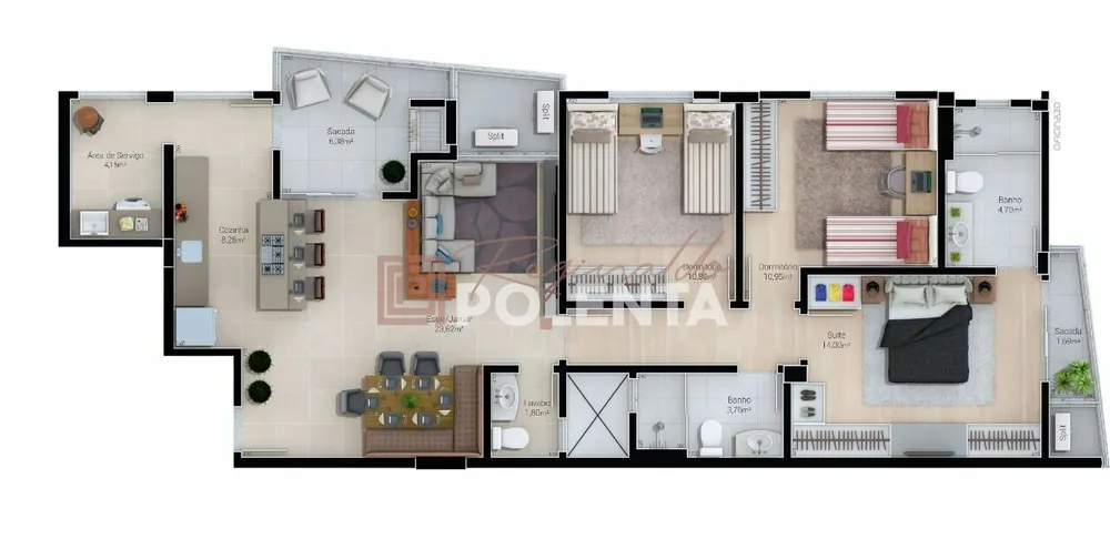 Apartamento, 3 quartos, 109 m² - Foto 9