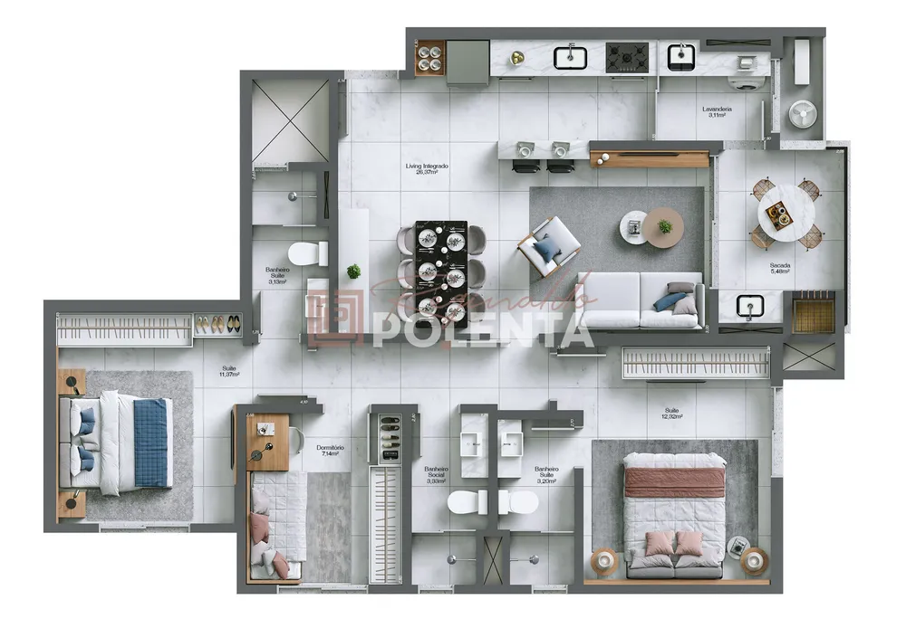 Apartamento, 3 quartos, 94 m² - Foto 13