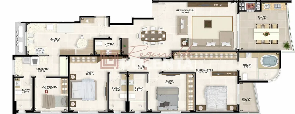 Apartamento, 3 quartos, 172 m² - Foto 11