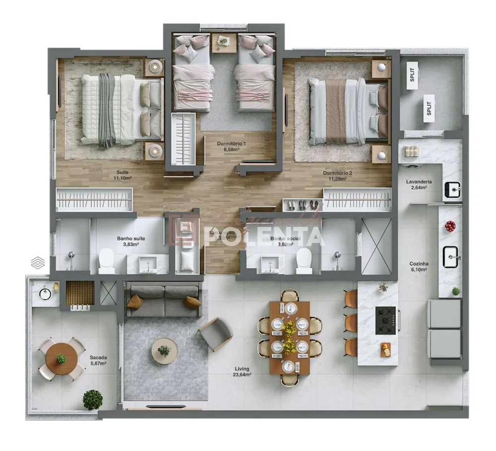 Apartamento, 3 quartos, 98 m² - Foto 11