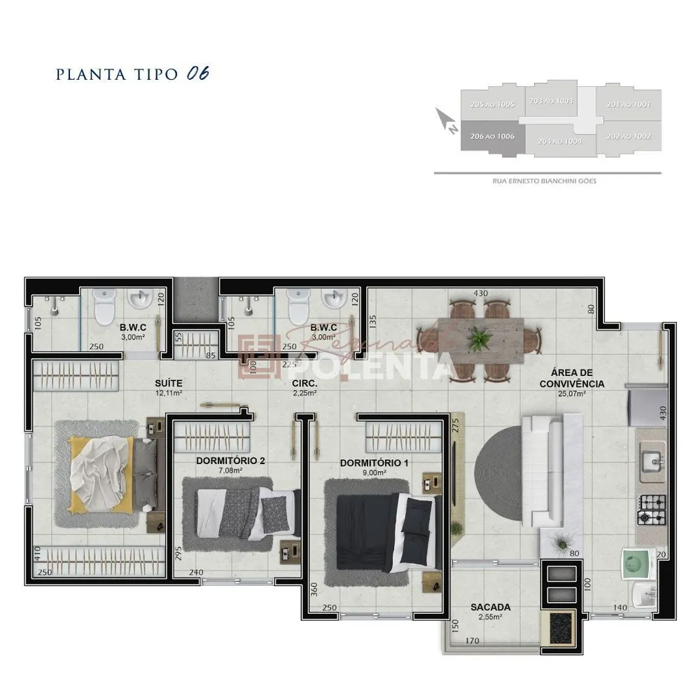 Apartamento, 3 quartos, 73 m² - Foto 11