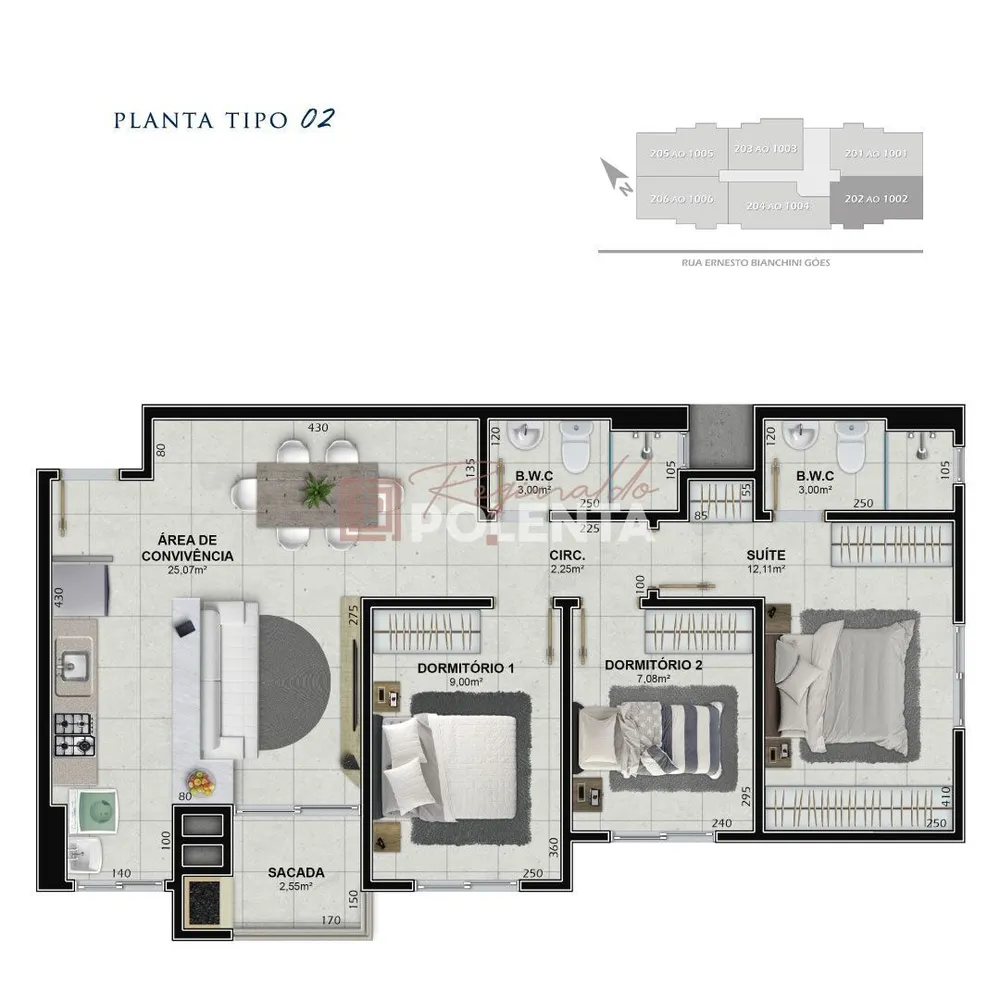 Apartamento, 3 quartos, 73 m² - Foto 9