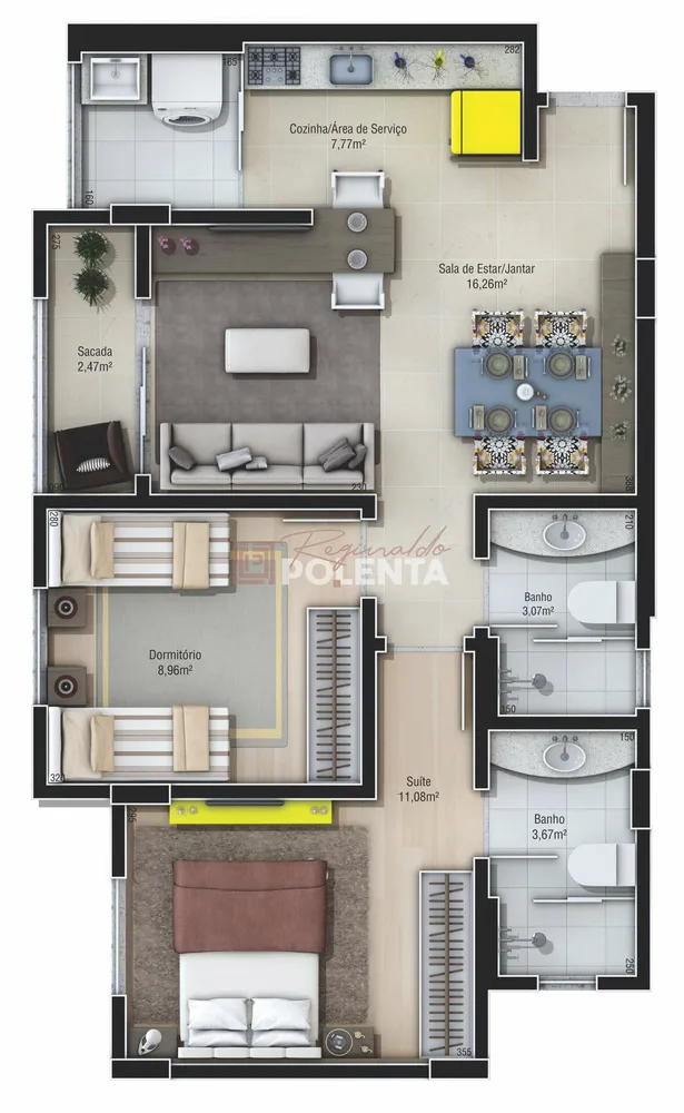 Apartamento, 2 quartos, 63 m² - Foto 14