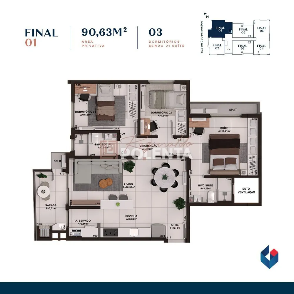 Apartamento, 3 quartos, 90 m² - Foto 14