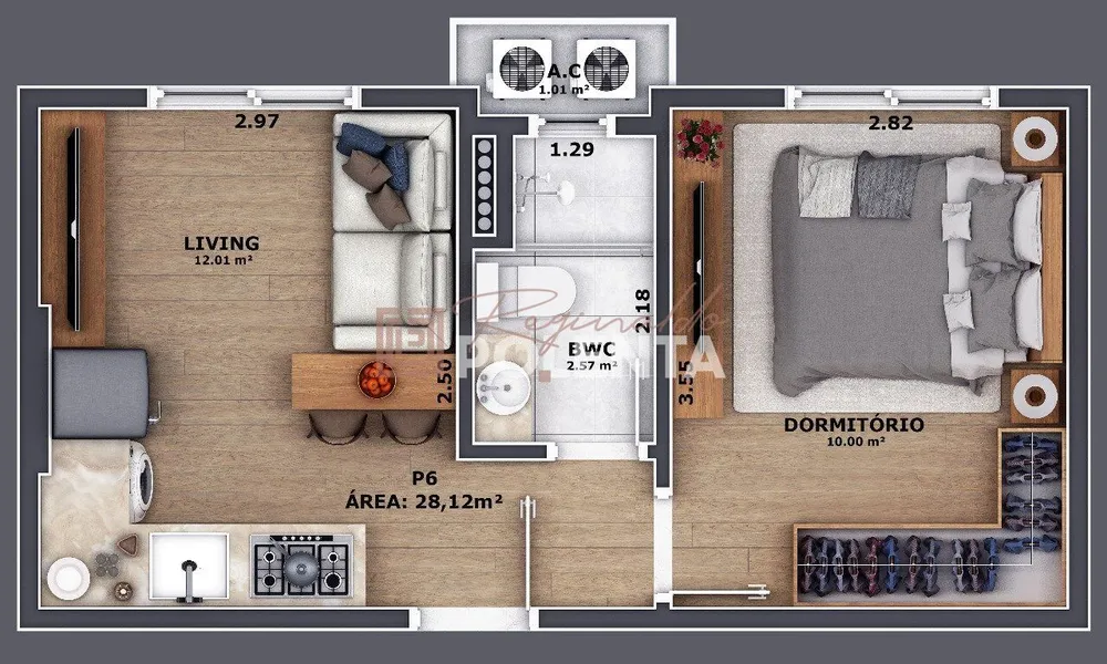 Apartamento, 1 quarto, 28 m² - Foto 15