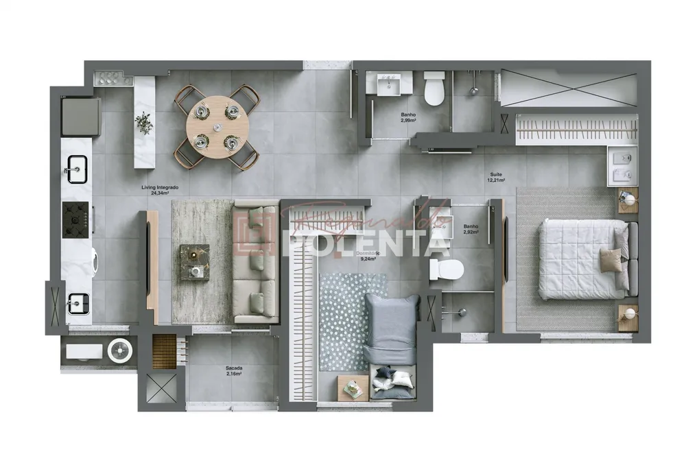 Apartamento, 2 quartos, 65 m² - Foto 11