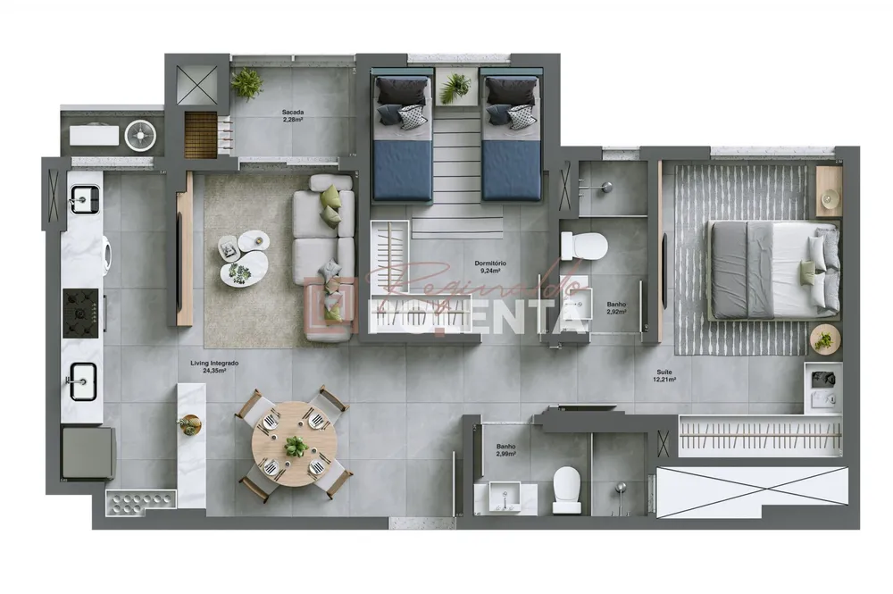 Apartamento, 2 quartos, 65 m² - Foto 9