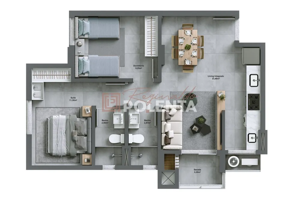 Apartamento, 2 quartos, 65 m² - Foto 10