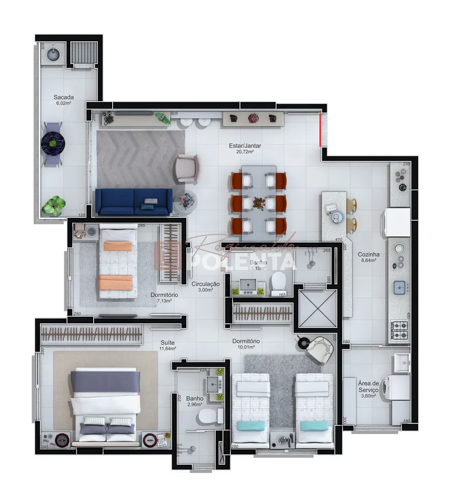 Apartamento, 3 quartos, 88 m² - Foto 11