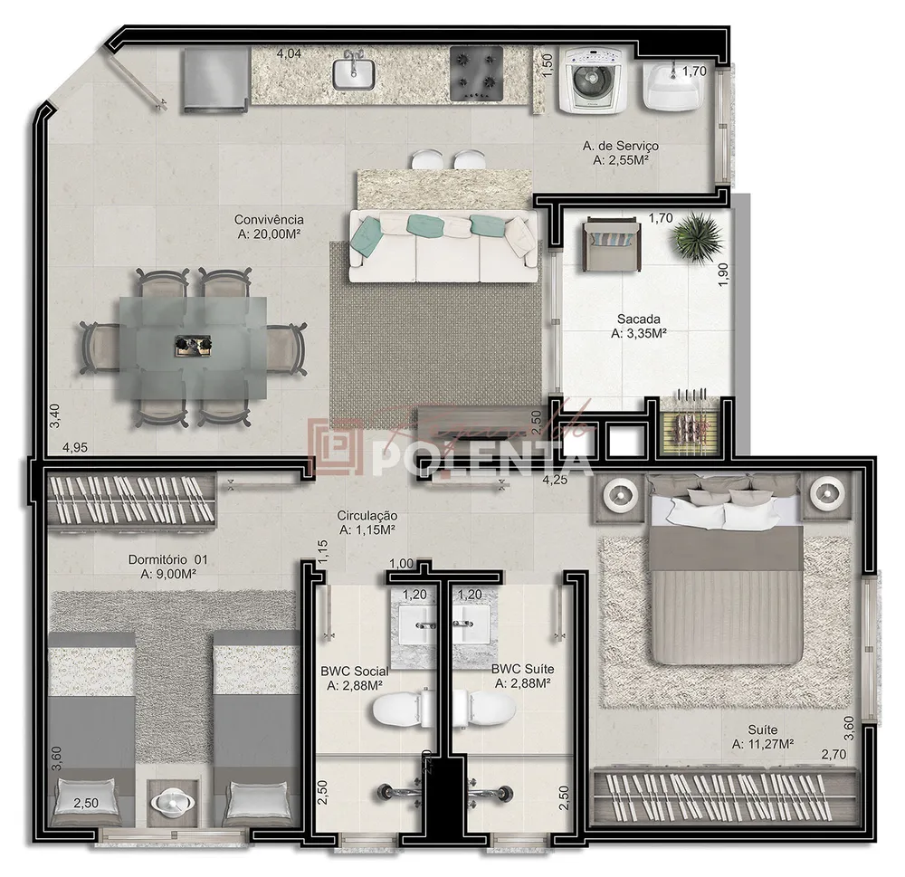 Apartamento, 2 quartos, 65 m² - Foto 11