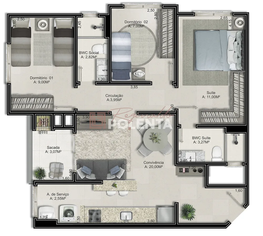 Apartamento, 2 quartos, 65 m² - Foto 8