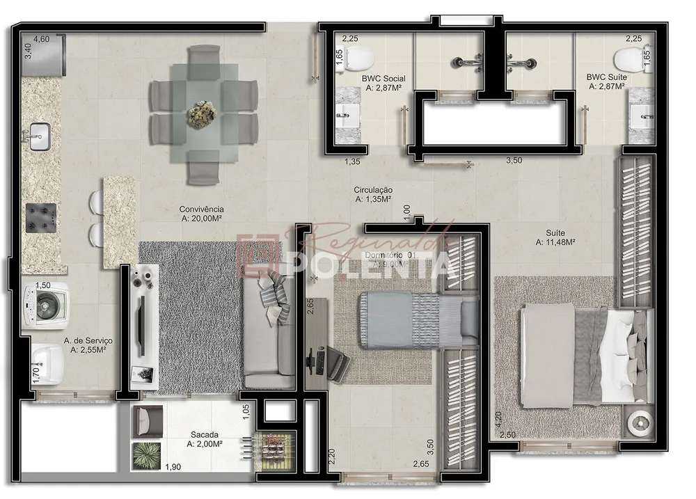 Apartamento, 2 quartos, 65 m² - Foto 10