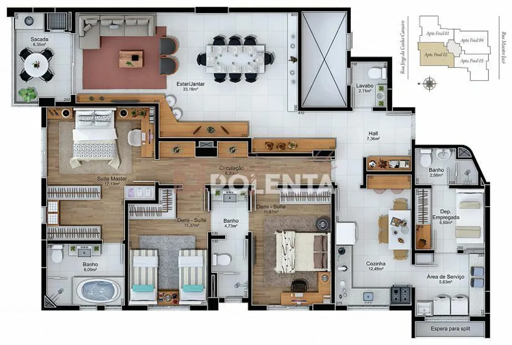 Apartamento, 3 quartos, 155 m² - Foto 15