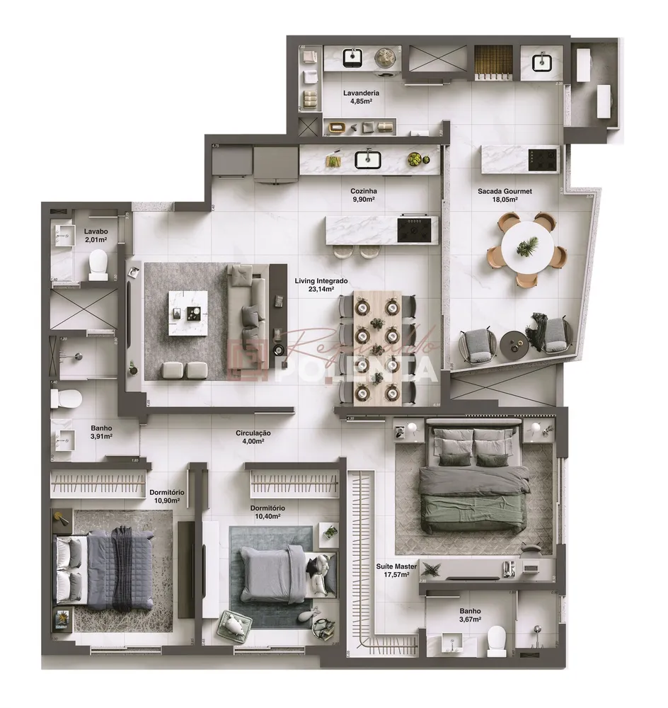 Apartamento, 3 quartos, 125 m² - Foto 16