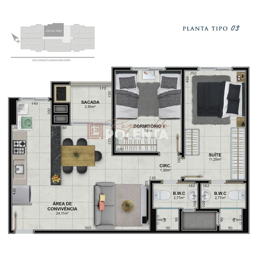 Apartamento, 2 quartos, 60 m² - Foto 9