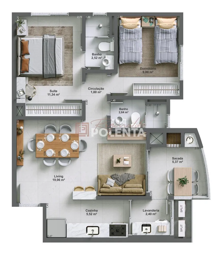 Apartamento, 2 quartos, 67 m² - Foto 13