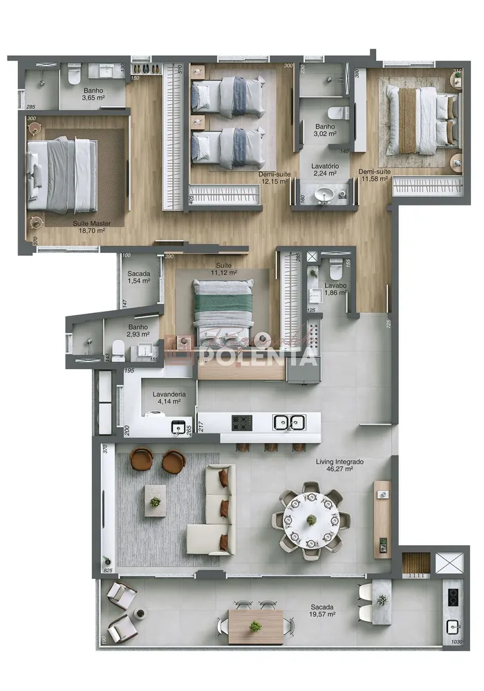 Apartamento, 4 quartos, 172 m² - Foto 13