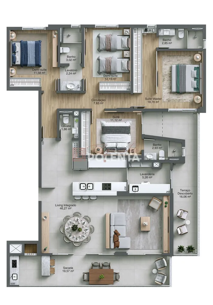 Apartamento, 4 quartos, 172 m² - Foto 14