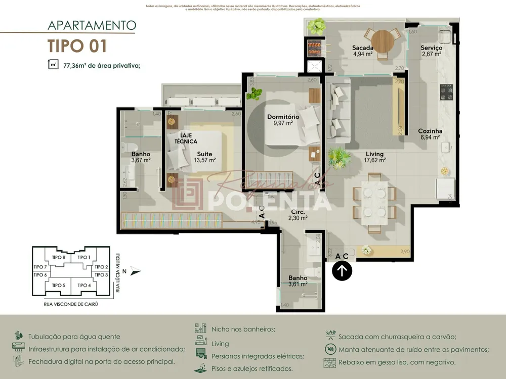 Apartamento, 2 quartos, 74 m² - Foto 11