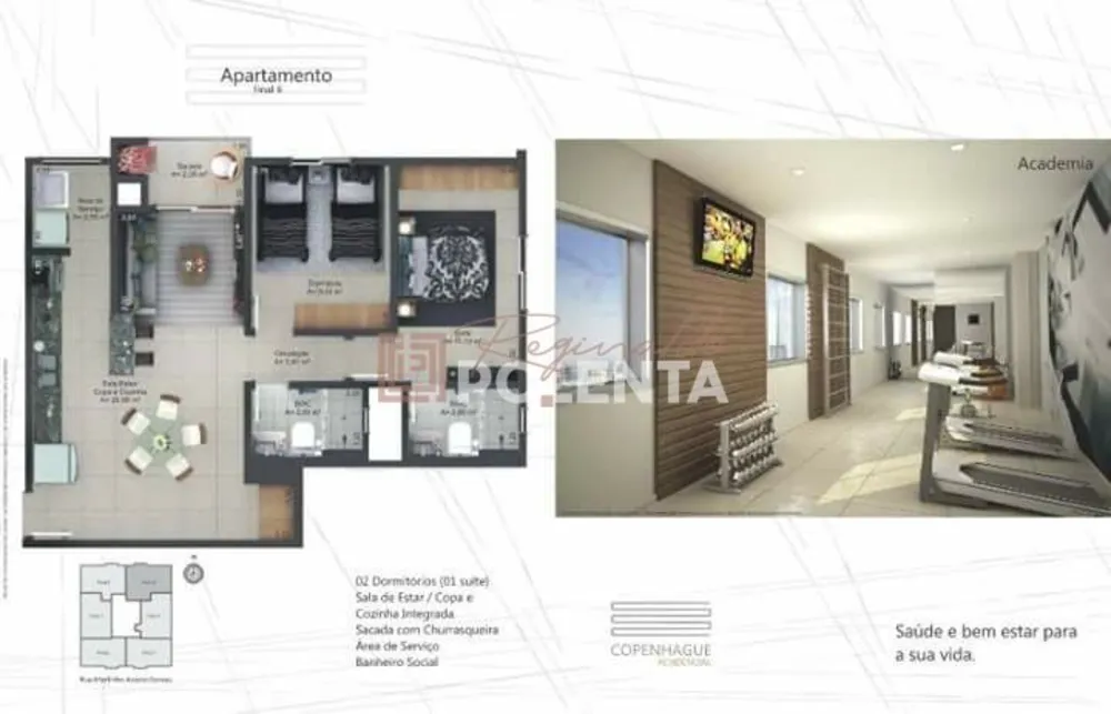 Apartamento, 2 quartos, 62 m² - Foto 9