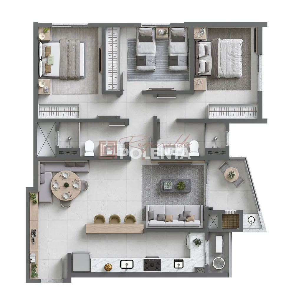 Apartamento, 3 quartos, 87 m² - Foto 7