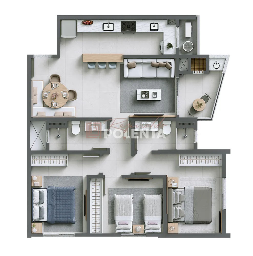 Apartamento, 3 quartos, 87 m² - Foto 9