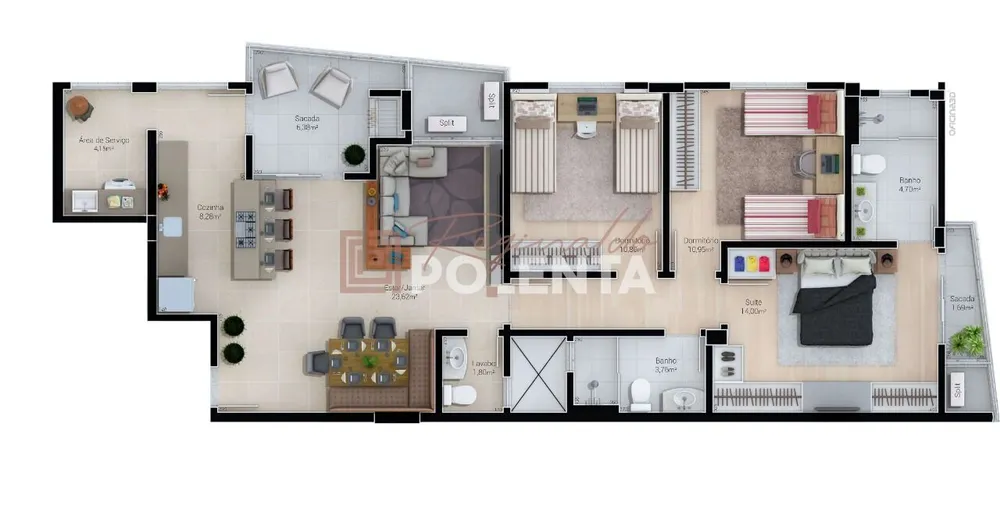 Apartamento, 3 quartos, 109 m² - Foto 9