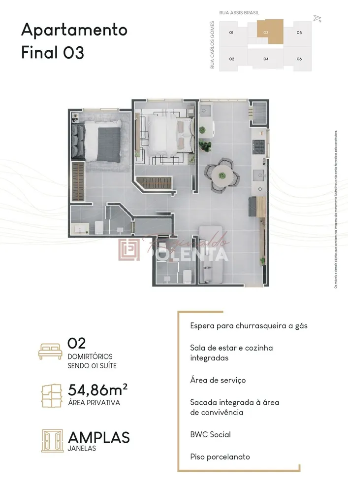 Apartamento, 2 quartos, 63 m² - Foto 6