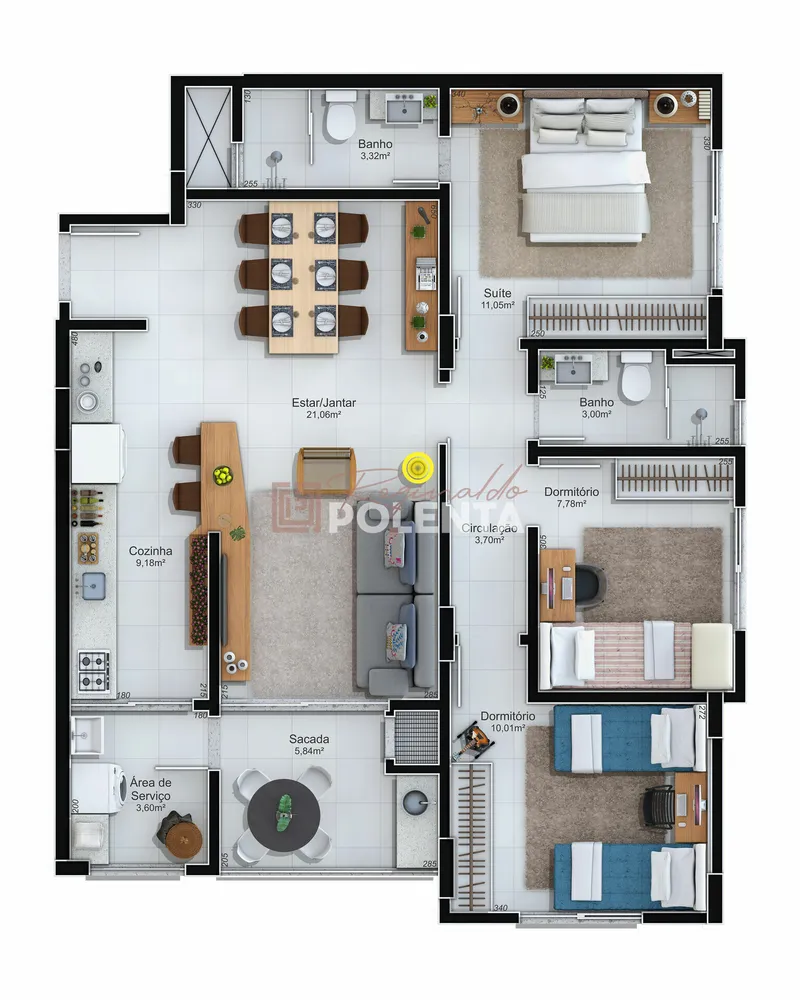 Apartamento, 3 quartos, 88 m² - Foto 13