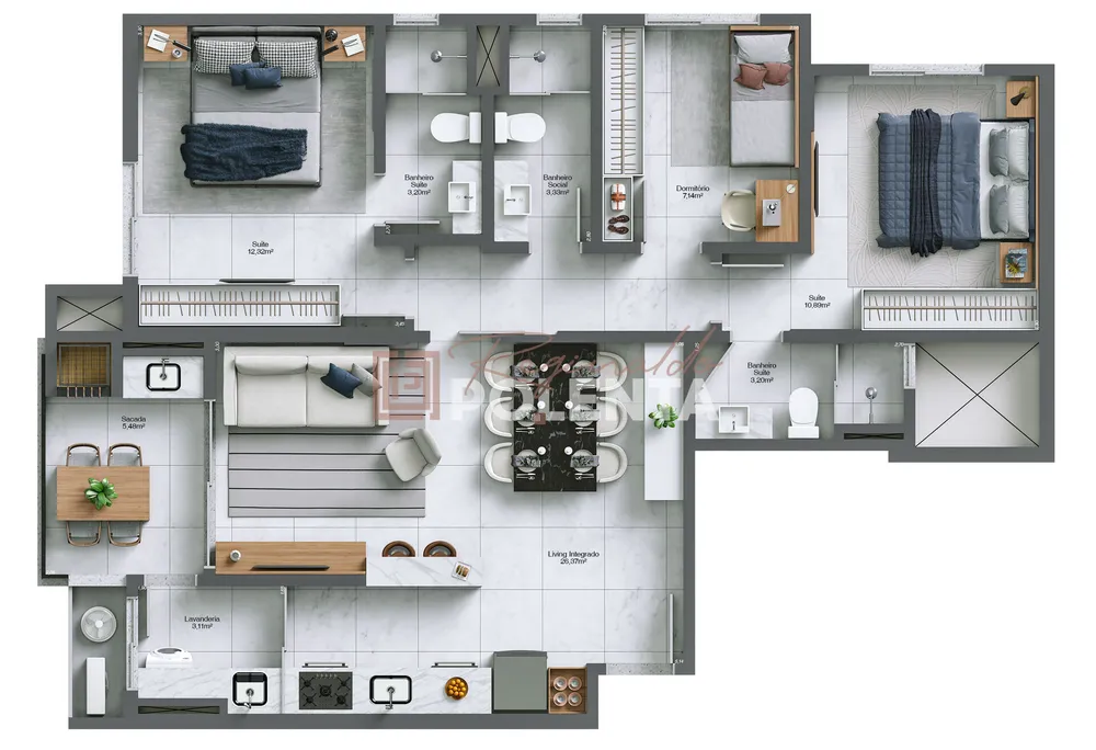 Apartamento, 3 quartos, 94 m² - Foto 11