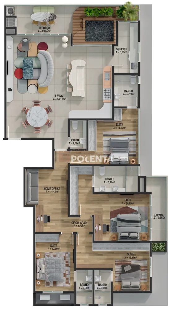 Apartamento, 2 quartos, 94 m² - Foto 14