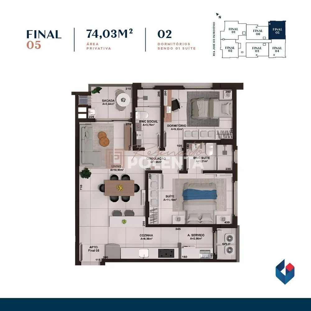 Apartamento, 2 quartos, 75 m² - Foto 11