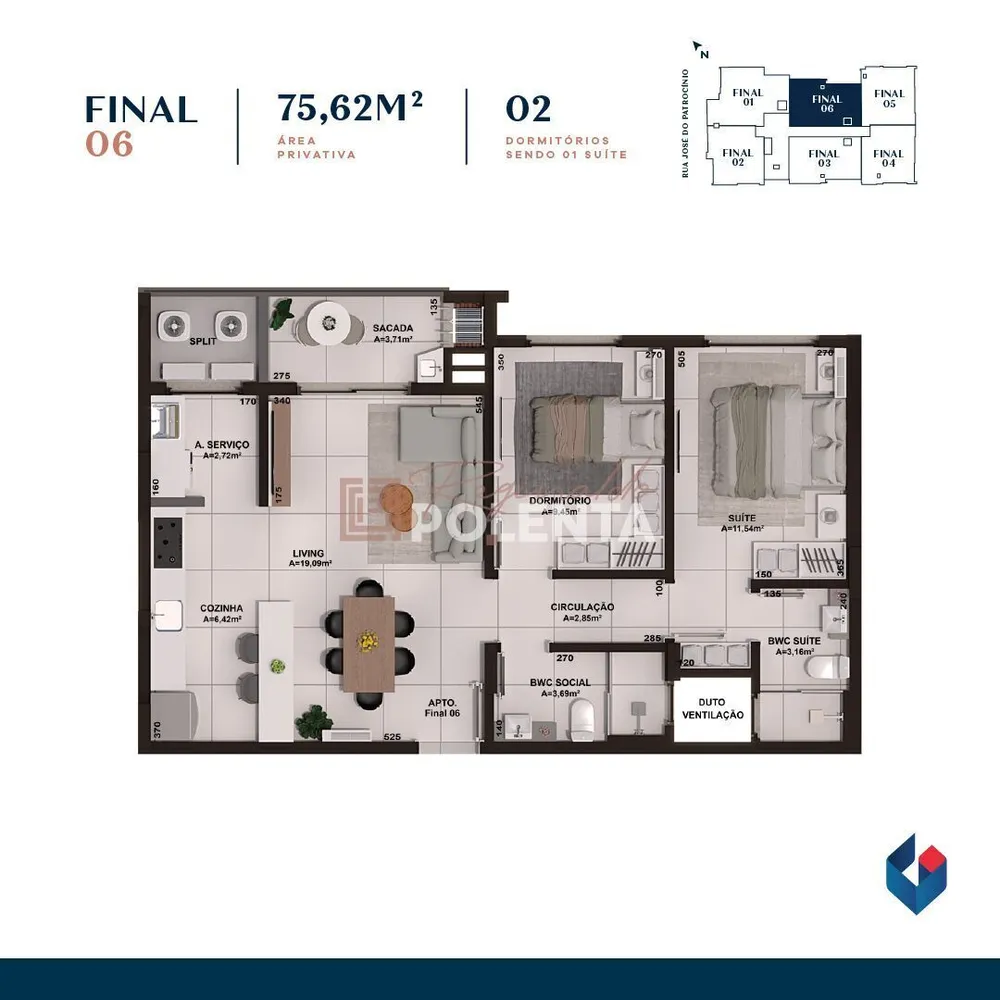 Apartamento, 2 quartos, 75 m² - Foto 14