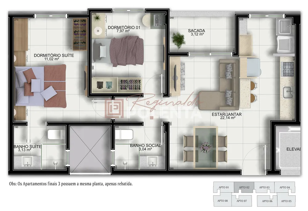 Apartamento, 2 quartos, 61 m² - Foto 10