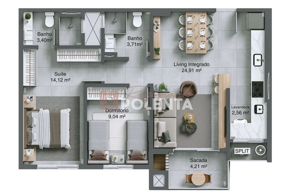 Apartamento, 2 quartos, 76 m² - Foto 12