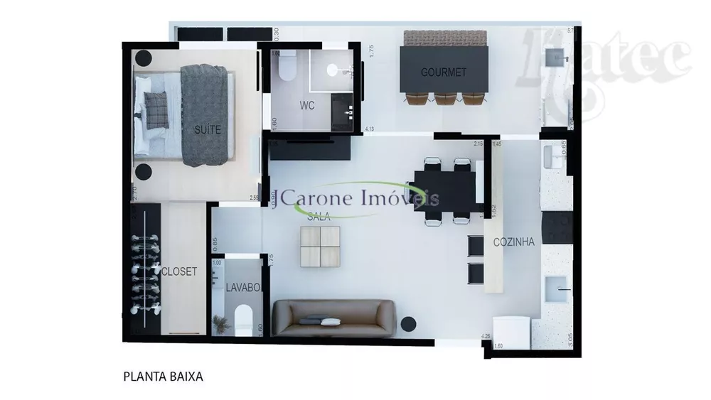Apartamento, 1 quarto, 54 m² - Foto 8