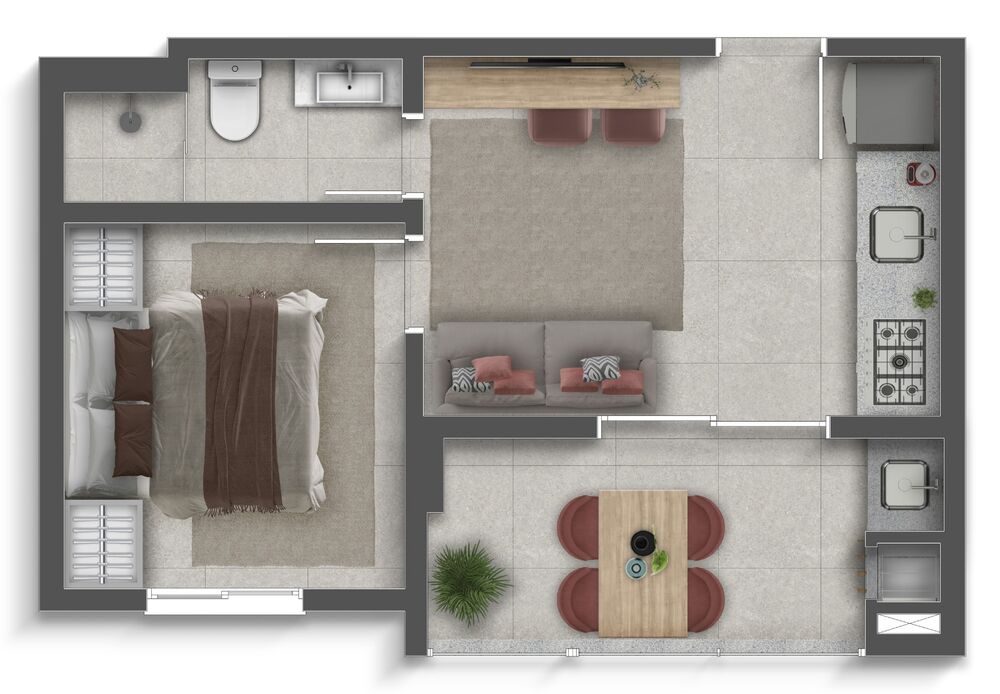 Apartamento, 2 quartos, 46 m² - Foto 46