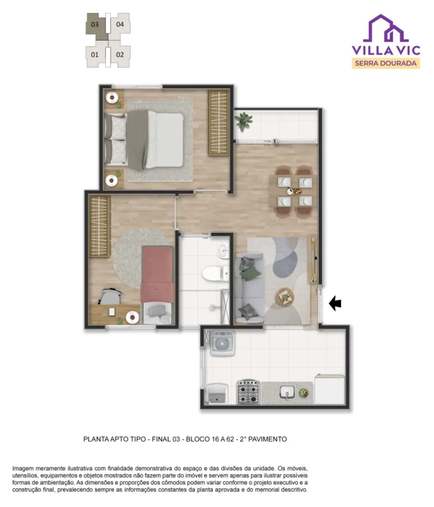 Apartamento, 2 quartos - Foto 10