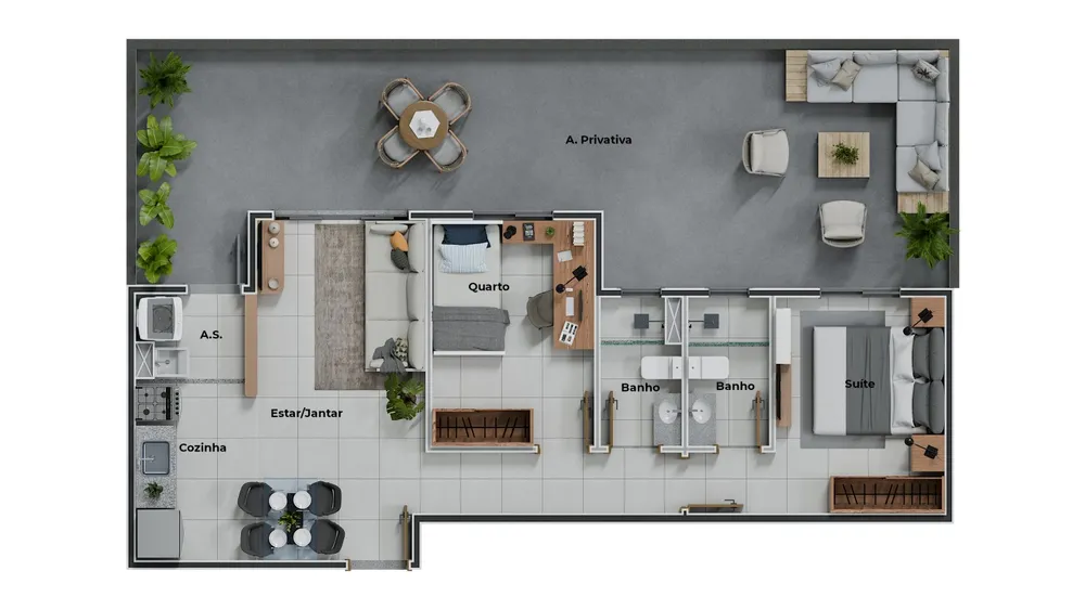 Apartamento, 2 quartos - Foto 16