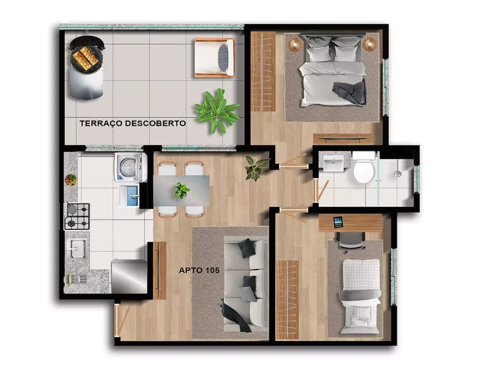 Apartamento, 2 quartos - Foto 11