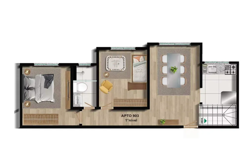 Apartamento, 2 quartos - Foto 12