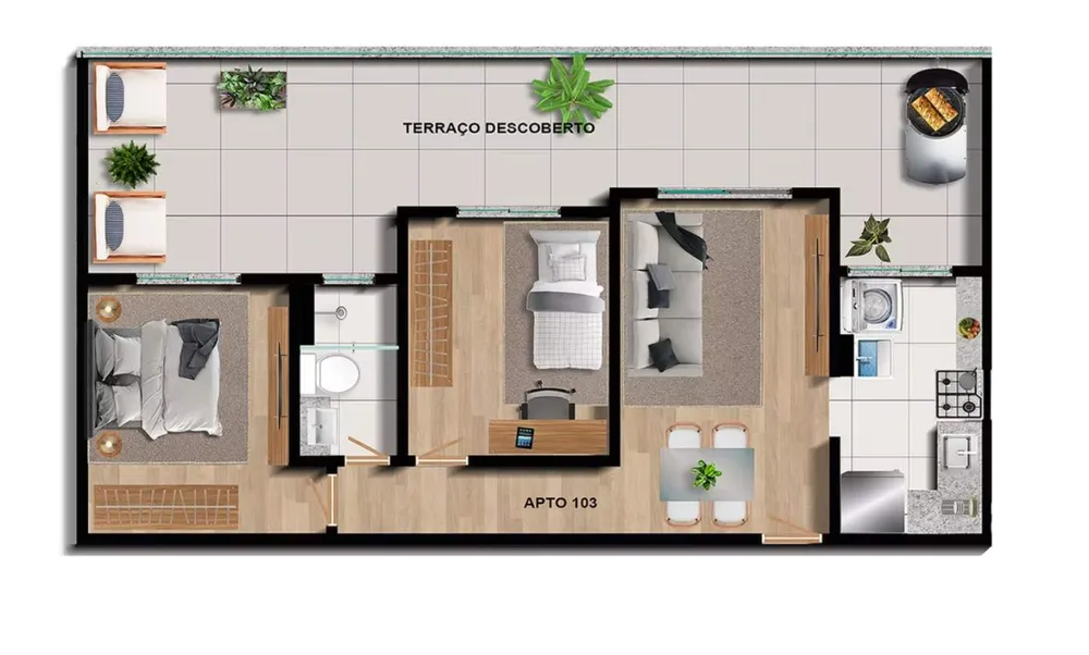 Apartamento, 2 quartos - Foto 16