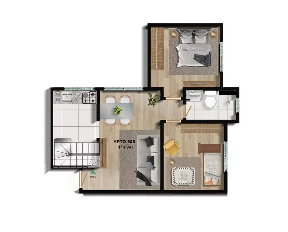 Apartamento, 2 quartos - Foto 10